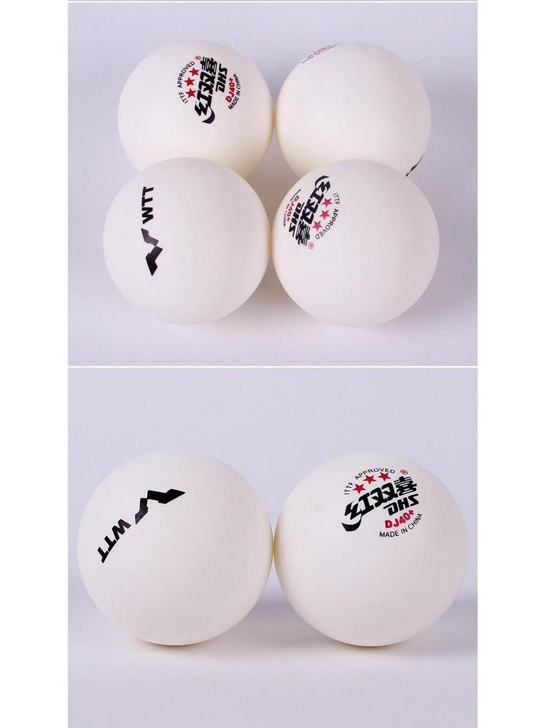 Double Happiness D40+ Three-Star Table Tennis Ball - Special Edition for 2020 World Championships and DJ Tokyo WTT Match.