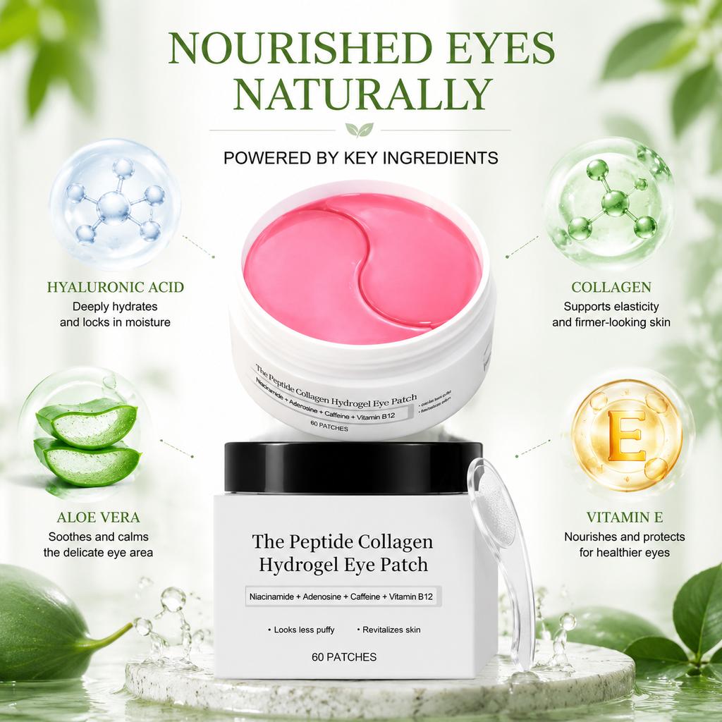 Moisturizing Eye Mask Patches Nourishing Fine Lines Smoothing Thin Lightweight Gentle Daily Under-Eye Care Treatment