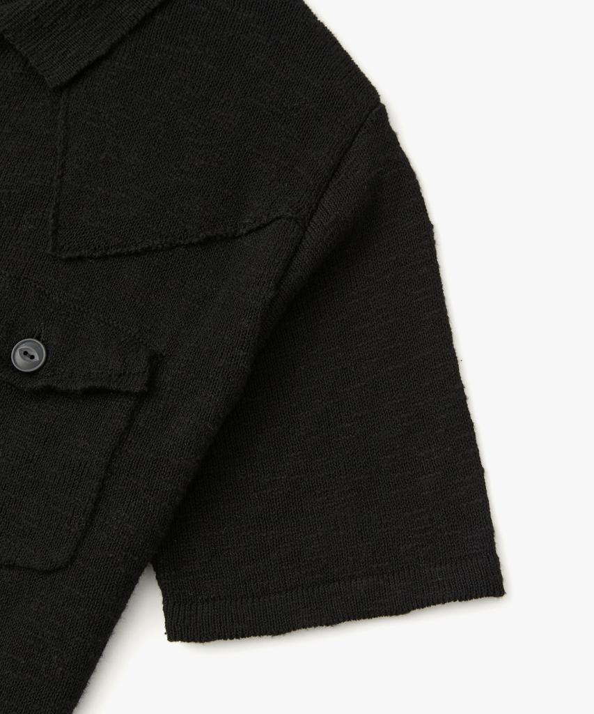 COFWI Shade Knit Trucker Jacket Black