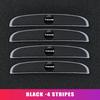 4 Pieces Anti-collision Strip Protective Stickers With Car Logo For Volkswagen VW Golf Jetta Passat mk4 mk5 mk6 CC B5 B6 B7 Golf zf4