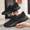 Fashion 2025 Men Mesh Loafers Walking Shoes Outdoor Summer Flats Black Fitness Sports Sneakers Comfortable Big Size 39-48