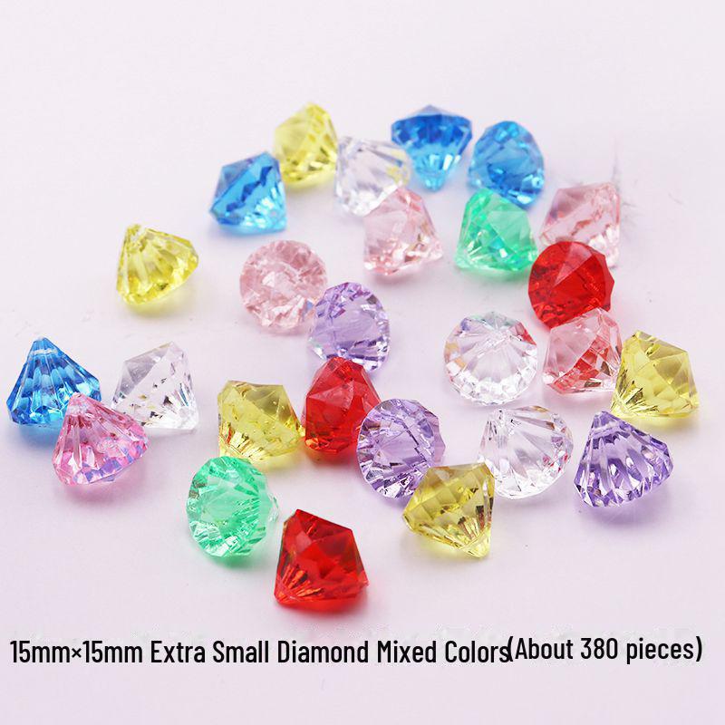 Kids' Gemstone Treasure Shell: Acrylic Diamond and Conch Archaeological Toy.