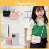 Butterfly Pearl Knot Chain Shoulder Bag Pu Material For Girls Daily Life