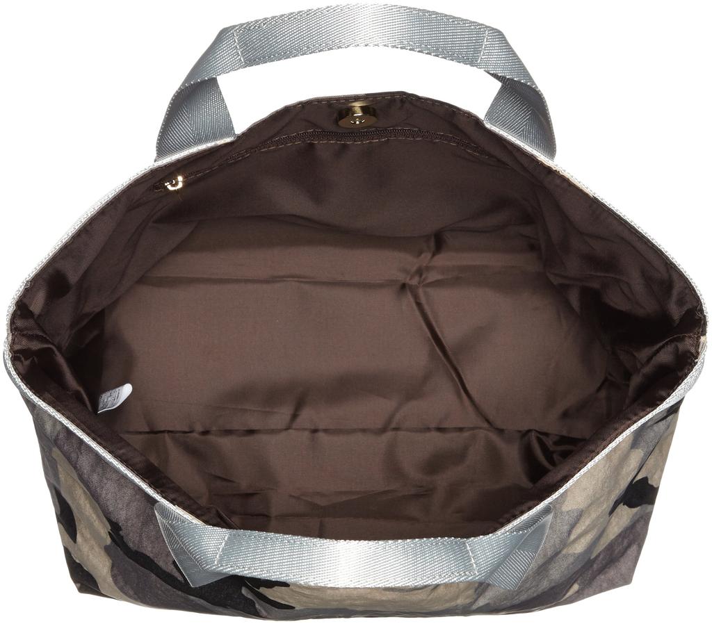 Сумка-тоут однотонная с камуфляжным узором на ручках-лентах формата А4 для поездок на работу или учебу, веб-эксклюзив 1613111084 [Cuko]