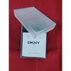 Б/у Новые и неиспользованные часы DKNY кожаный ремешок золотой/коричневый с севшей батарейкой и коробкой