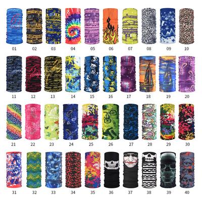 Бесшовная многофункциональная уличная повязка на голову: Ветрозащитный бафф для шеи, маска для лица и защита от солнца для мужчин и женщин