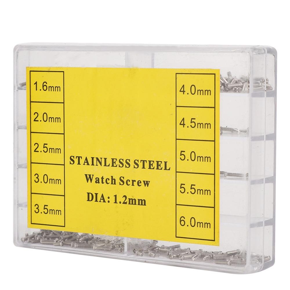 Cross Head Watch Screw 1.6-6.0mm Size Watch Back Screw Stainless Steel Screw Eyeglass Repair