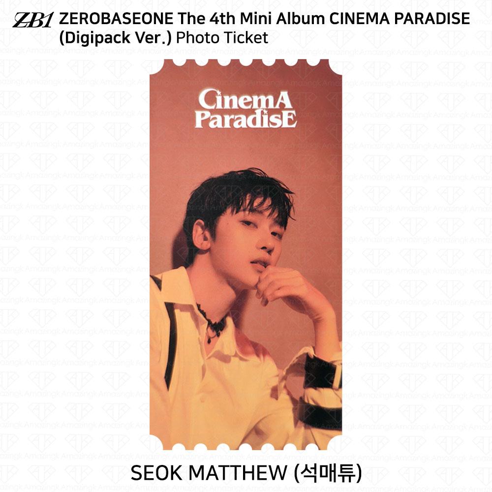 ZEROBASEONE ZB1 4-й мини-альбом CINEMA PARADISE Digipack Ver Фотокарточка Фото из фильма