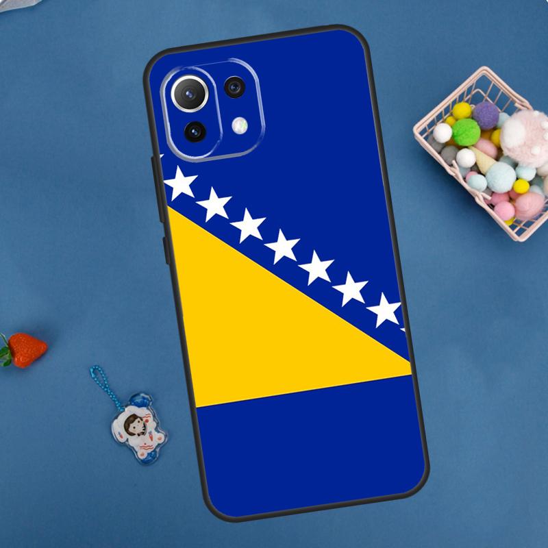 Чехол с флагом Боснии для Xiaomi 11T 12T 13T 14T Pro 13 14 15 Ultra POCO X7 Pro X3 X5 X6 M6 F5 F6 Pro