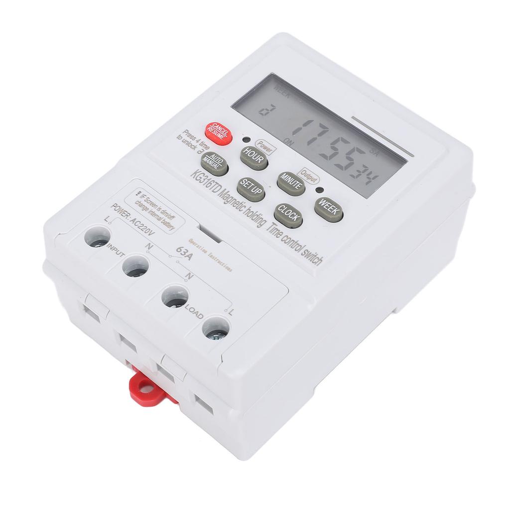 Переключатель управления временем 7-дневный программируемый микрокомпьютер автоматический цифровой таймер для бытовой техники DIN 