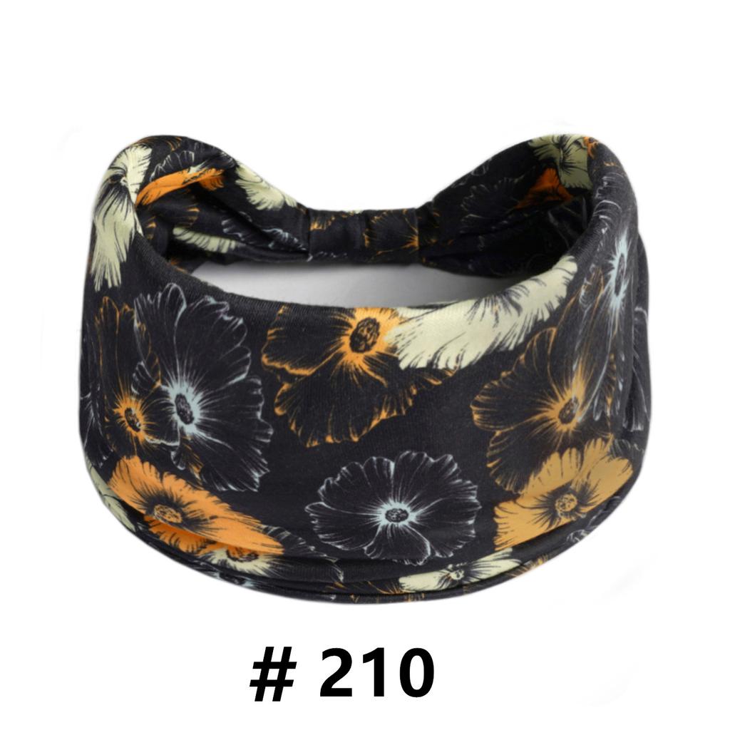 Boho Headbands Wide Knot Hair Scarf Floral Printed Hairband Elastic Turban Headwrap Stretch Head Bands Bandana Fashion Hair Accessories for Women