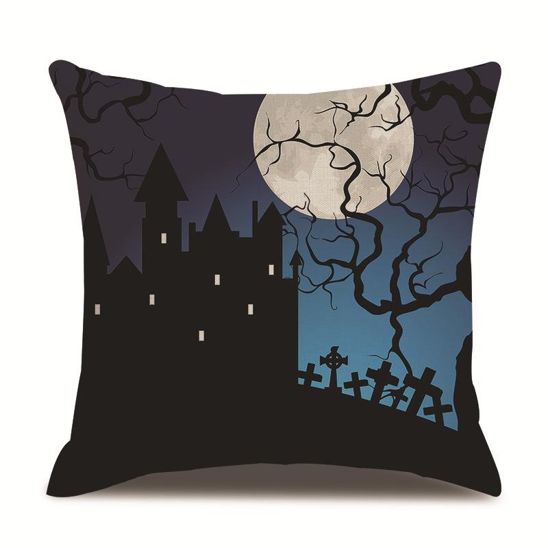 Хэллоуин Льняная Наволочка Наволочка с Принтом