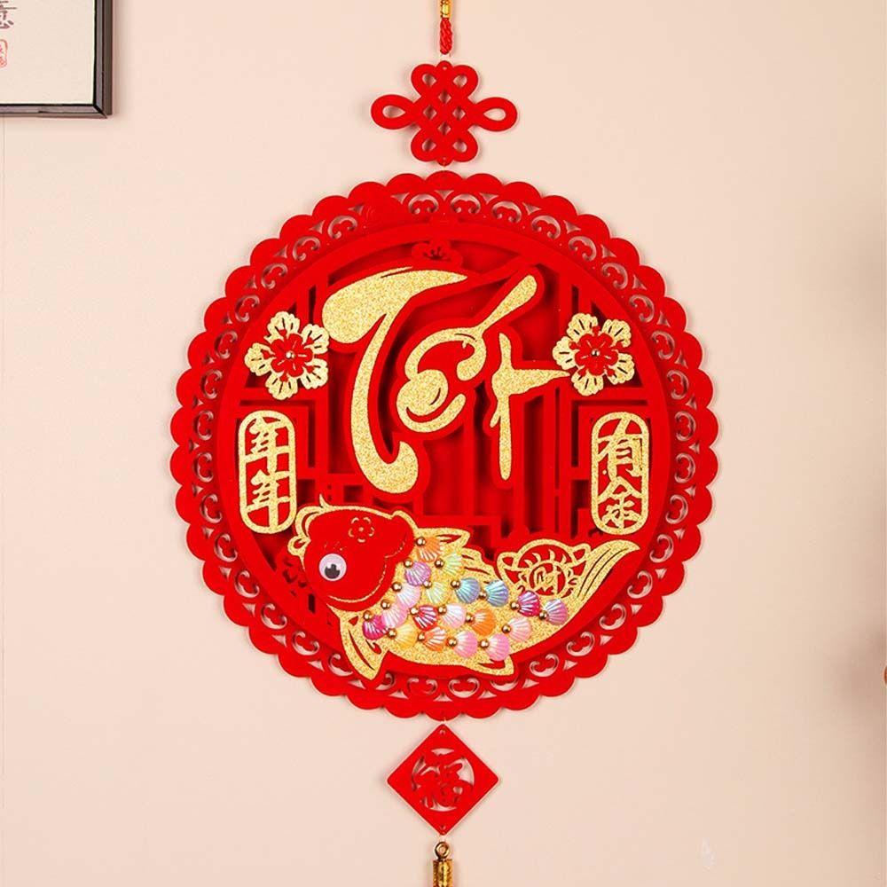 Red Vietnamese New Year Pendant Blessing Vietnam Lucky Ornament Home Decorations