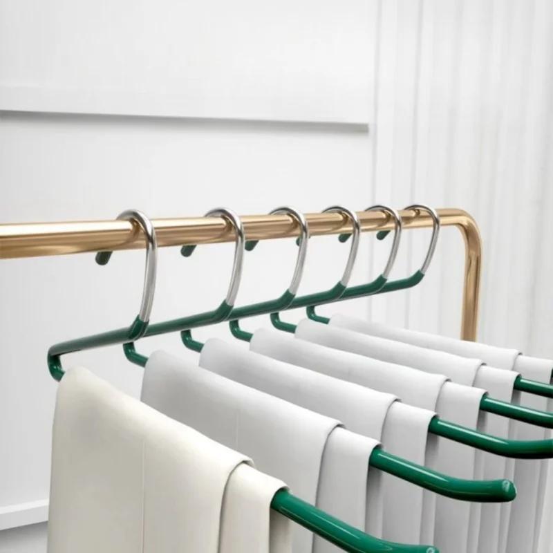 Z-Shape Non-Slip Trouser Rack Goose Type Dip Plastic Pants Rack Wardrobe Towel Scarf Storage Hangers Gym Pants Storage Rack