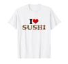 Я люблю суши шрифт юмор цитата надпись смешная японская футболка