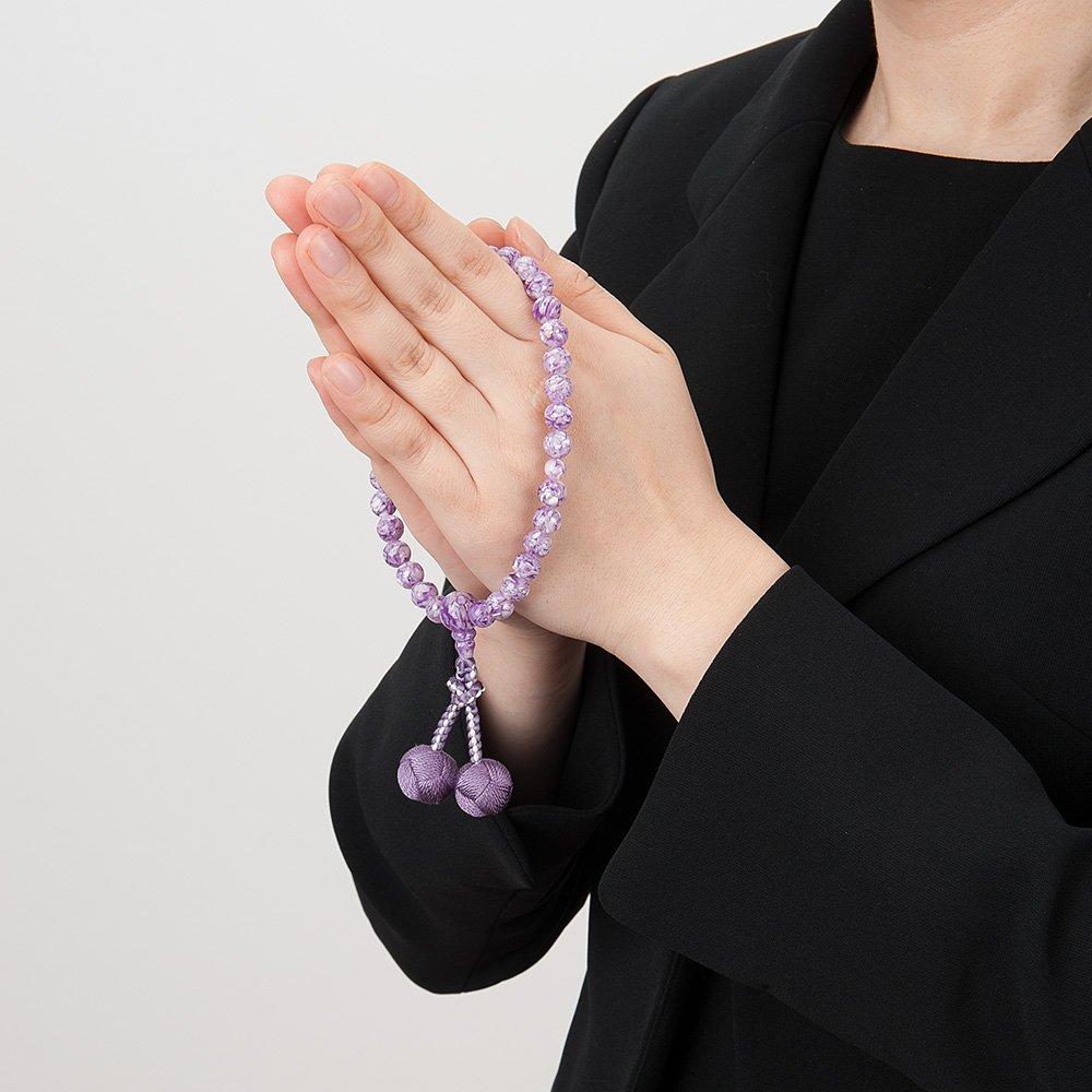 Altar Shop Четки Takita для молитвы лаванды 8 мм чистый шелк Odamaki мешочек для молитвы на санскрите Четки Киото, которые могут использоваться всеми сертификат