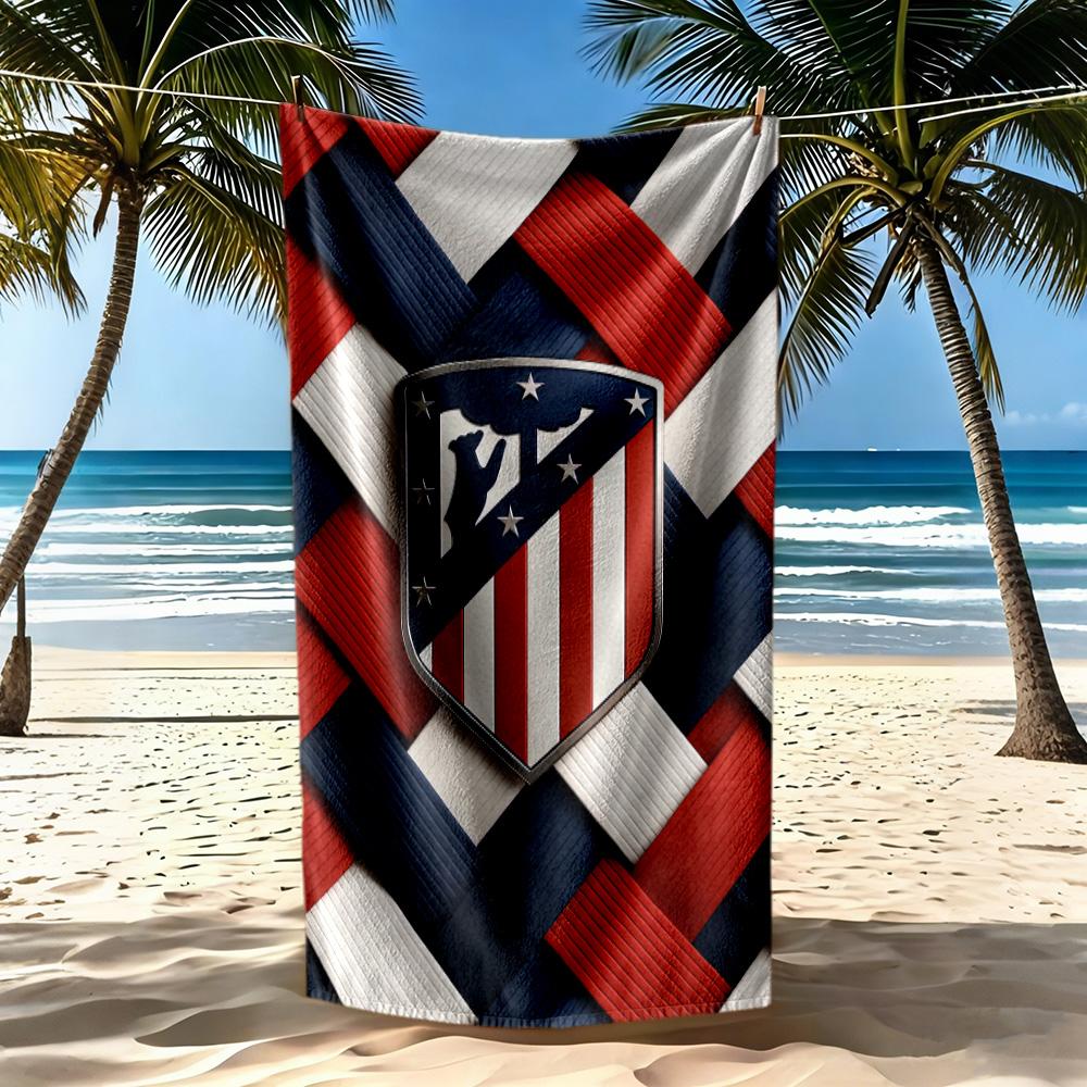 Atletico Madrid Beach Towel Soft Durable Quickdry Comfortable Lightweight Suitable For Sports Travel Swimming Yoga Bathroom Beach And Pool