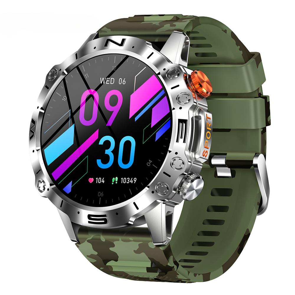 SACOSDING новые умные часы с Bluetooth для вызова, музыка, погода, 1,43 дюйма, пульс, кровяное давление, кислород, мультиспортивные умные часы