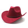 Western Cowboy Top Hat For Men And Women, Warm Autumn And Winter Jazz Hat, Woolen Top Hat