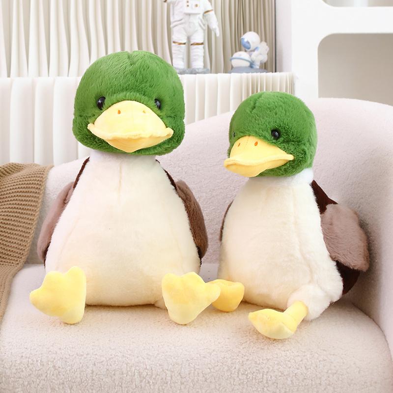 Милая плюшевая игрушка-утка, утка-кряква и маленькая желтая плюшевая игрушка-утка, мягкая набивная игрушка из хлопка для мальчиков и девочек, лучшие подарки