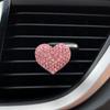 Heart-shaped Car Air Outlet Clip Creative Rhinestone Car Air Conditioning Air Outlet Perfume Decoration Clip Car Accessories