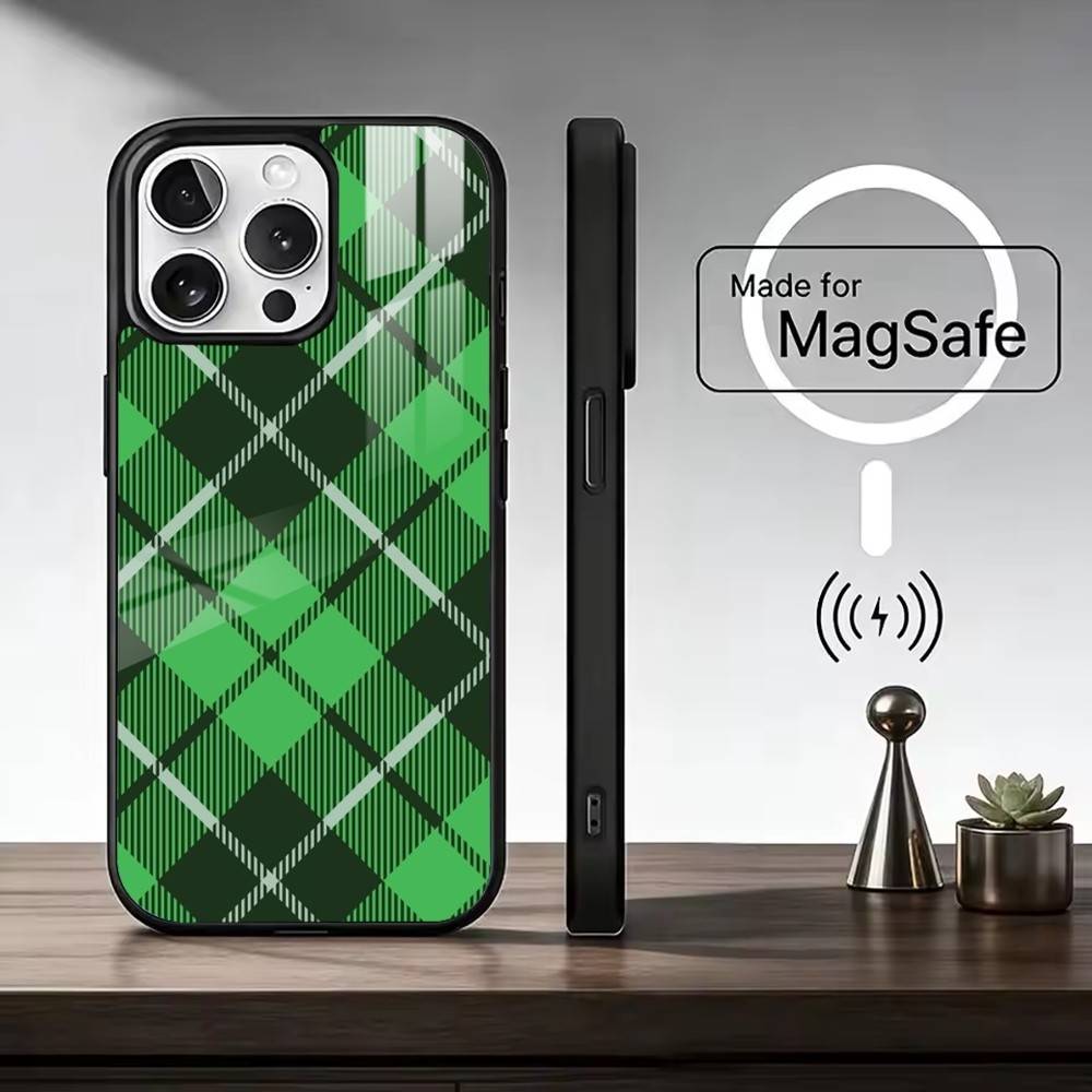 C-Clan Stewart Dress Tartan Phone Case For iPhone17,16,15,14,13,12,11 Plus,Pro Max Magnetic For Magsafe Wireless Charging