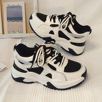 Кроссовки женские осень 2025 новые повседневные женские туфли платформа универсальная обувь осень и зима папа женские модели