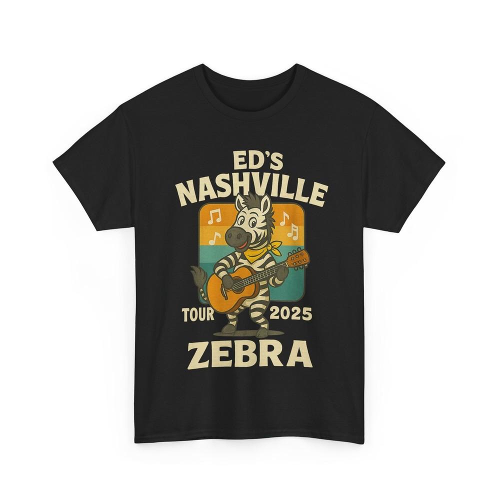 Смешная футболка с зеброй Ed's Nashville Tour 2025