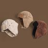 Warm Snow Cap Corduroy Winter Ski Cap Casual Winter Bomber Hat Men Women