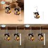 Halloween Theme Witch Broom And Pumpkin Pattern Women Earrings For Women Costume Accessory Gift