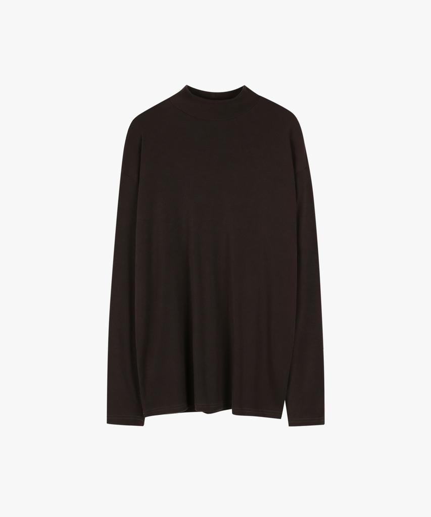 ESN Half Turtleneck Knit T-Shirt Wine