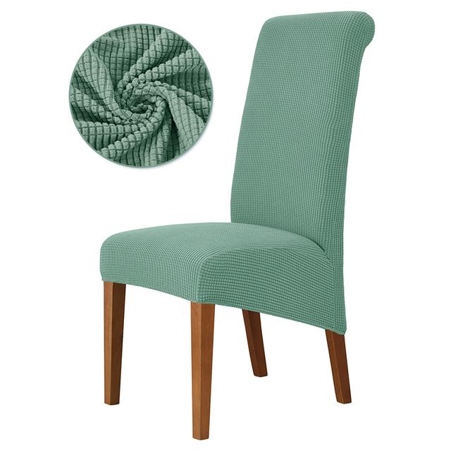 1 шт. эластичный чехол для стула размера Xl, чехлы для стульев большого размера, чехлы для сидений в европейском стиле с длинной спинкой для банкета в отеле