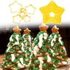 6Pcs/set 3D Christmas Tree Cake Mold Cookie Cutter Star Flower Heart Shape Fondant Cake Biscuit Mould DIY Cake Decorating Tools