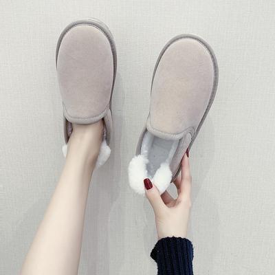 Женские ботинки 2024 года, зимняя хлопковая обувь, женские короткие плюшевые сапоги из искусственной замши с круглым носком, классические повседневные мини-сапоги для снега