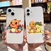 Чехол E-57 Pokemon Cute для iPhone 7 8 11 12 13 14 15 16 Pro Max Plus Mini Xiaomi Redmi A3 9A 9C 10A 10C 13C Note 9 11 Realme Narzo C30 C55