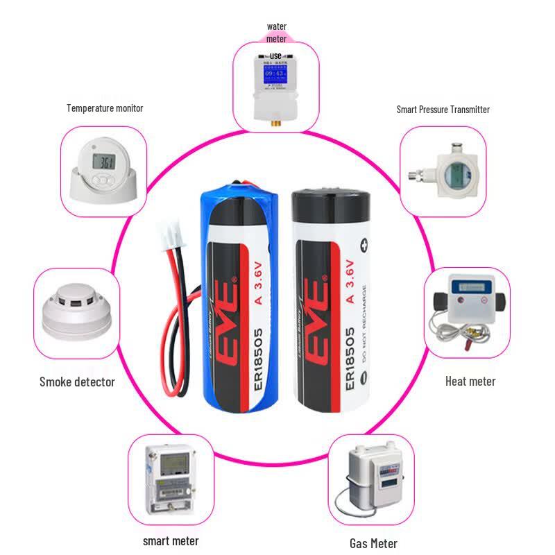 EVE ER18505 3.6V Primary Lithium Battery with Solder Pins