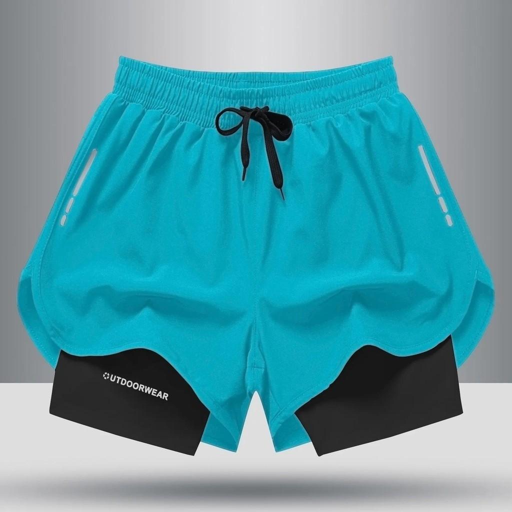 (М-6XL)2 в 1 быстросохнущие спортивные шорты мужские баскетбольные гоночные марафонские беговые фитнес-шорты антиэкспонированные плавки BB318