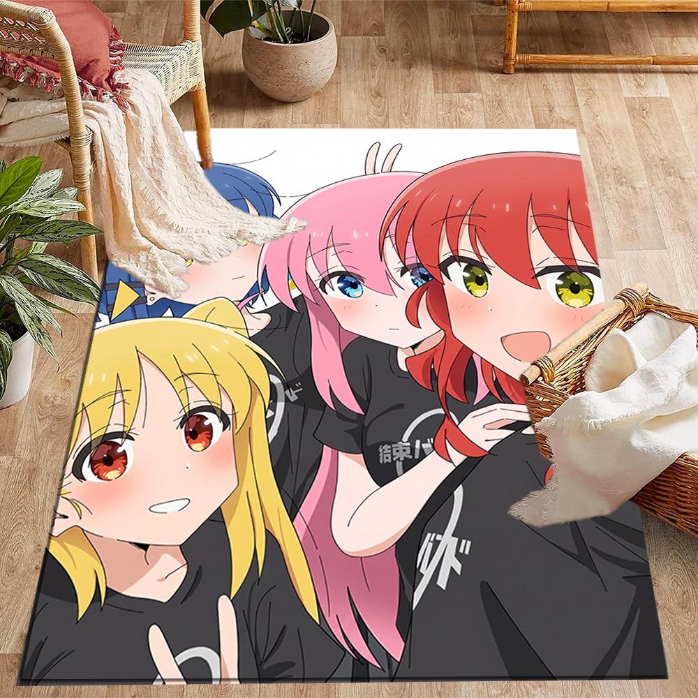 Rock Star Night Carpet Design for Bedrooms Dormitory Playrooms Living Rooms Antislip Carpet Anime Office Decor Gift for Festivals
