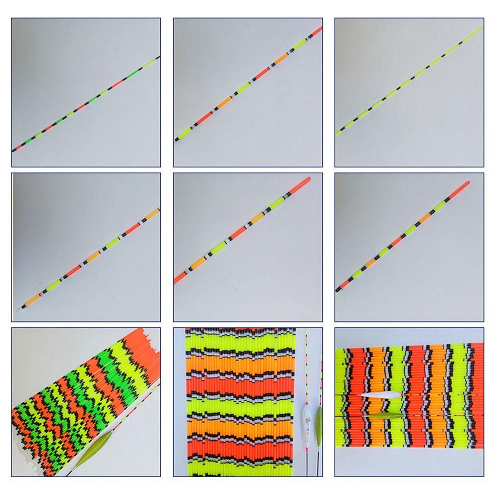 10pcs DIY Fishing  Float Top Drift Tail Eye catching Fishing Float Top Floats Buoy  Night Fishing