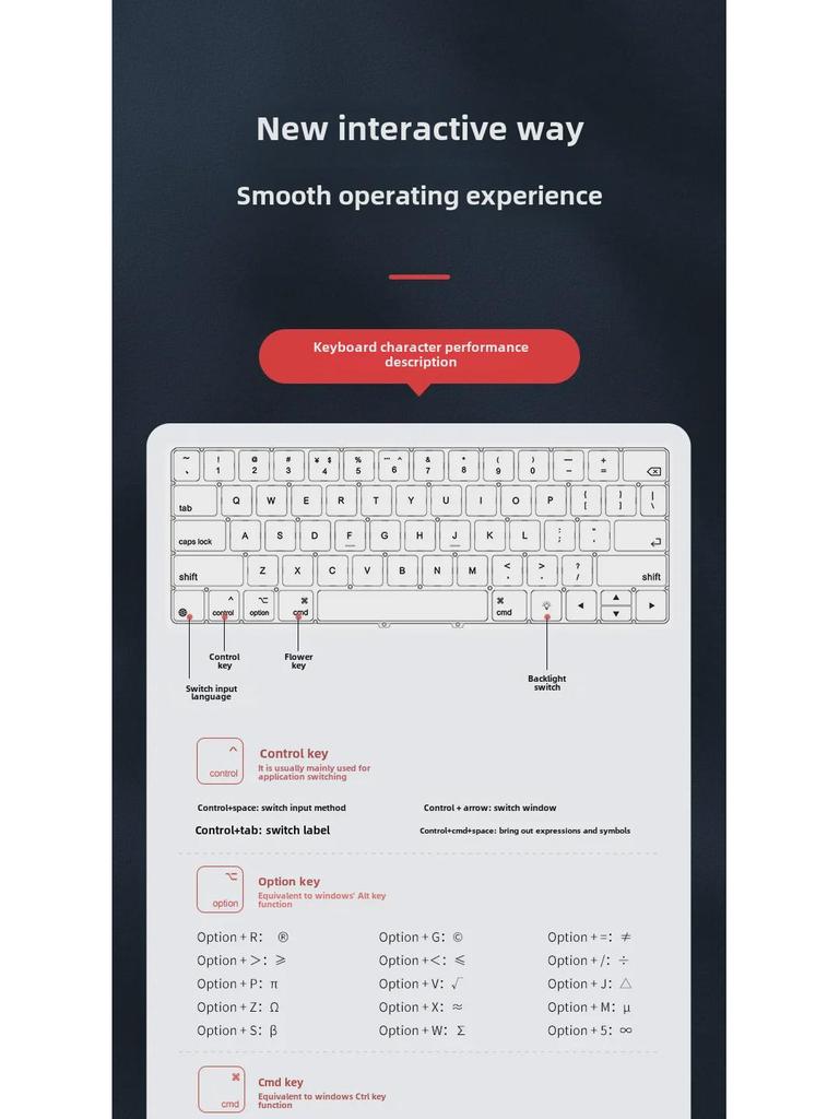 Чехол-клавиатура с магнитной подвеской и Bluetooth для iPad Pro 11/12.9 и iPad Air 4/5/6