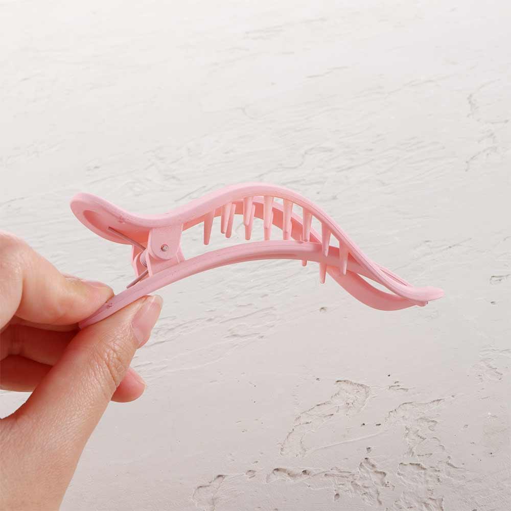 Wild Simple Girls Matte Women Seamless Plastic Hair Claw Duckbill Clip Face Wash Hairpin