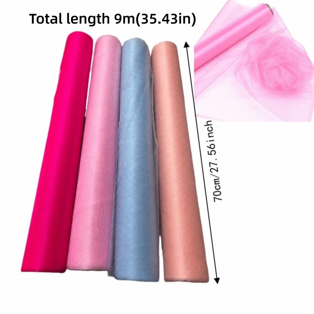 70CMx9M Sheer Mesh Fabric DIY Craft Event Decoration Fabric For Photo Booth Background