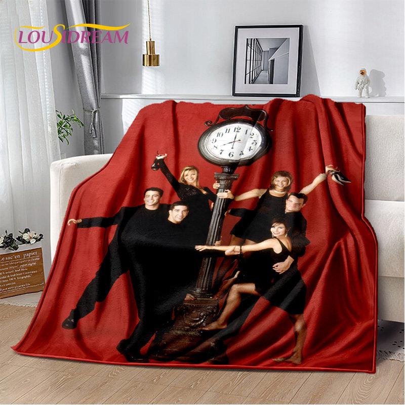Мягкое плюшевое одеяло с 3D принтом HD Friends TV Show, фланелевое одеяло для гостиной, спальни, кровати, дивана, чехол для пикника