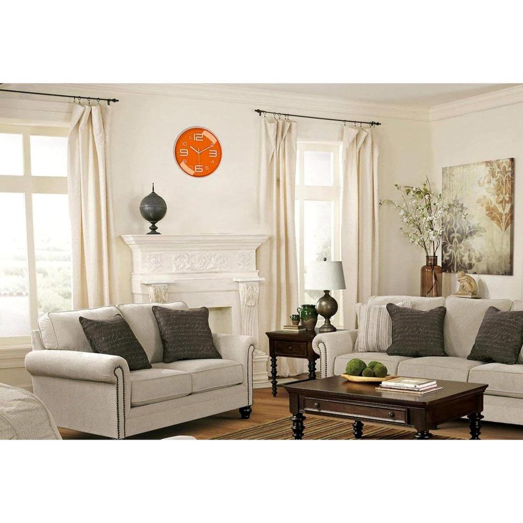 Настенные часы 12" Бесшумные Кварцевые Декоративные Новейшие Настенные часы Бесшумные Классические часы Работающие от батарейки Круглые Легко читаемые для комнаты/дома