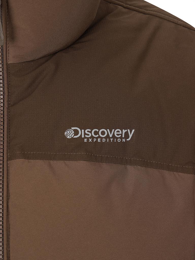 Женская короткая стеганая куртка Discovery Expedition Bansley Down (Темно-коричневый)