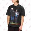 Mazzone Race Print Vintage Washed Tee Pure Cotton T-Shirt