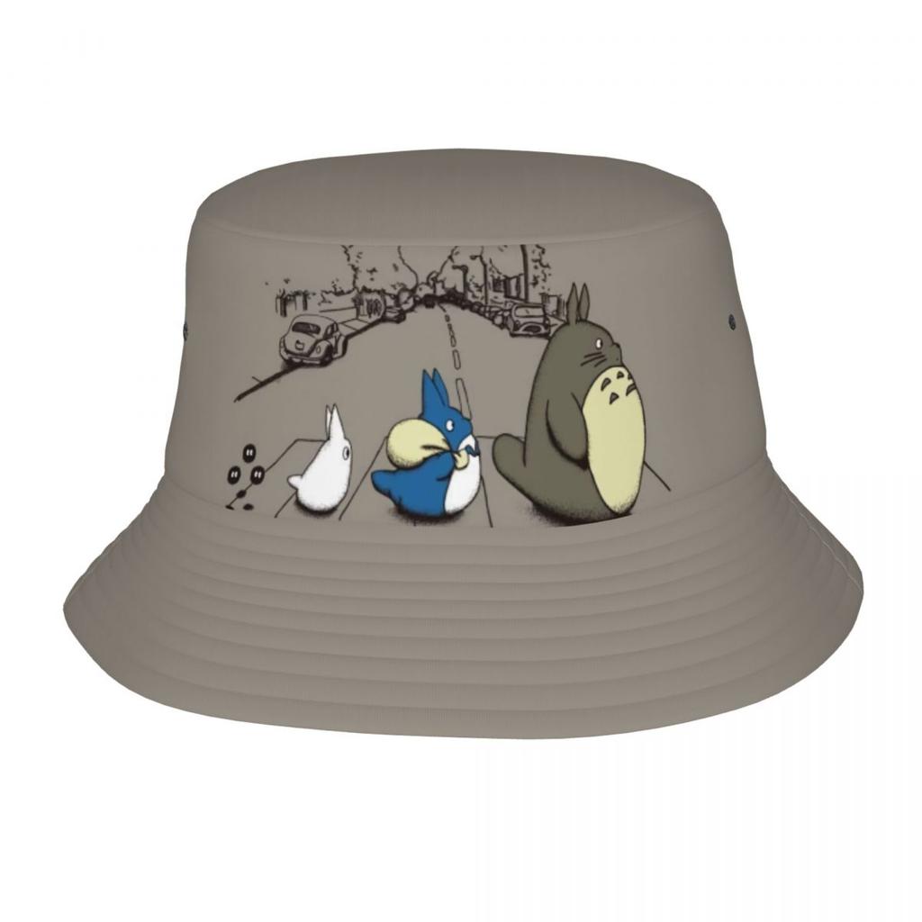 Custom Studio Ghibli Anime My Neighbor Totoro Bucket Hat Women Unisex Fashion Summer Beach Sun Hayao Miyazaki Fisherman Cap