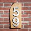 15СМ 3D Нержавеющая Сталь Уличный Номер Дома - 6 Дюймов
