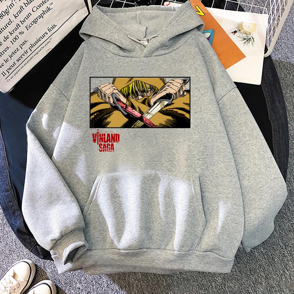 Эстетическая толстовка Vinland Saga унисекс, красивая модная винтажная/ретро толстовка с длинными рукавами, дизайн, четыре сезона, повседневная мягкая