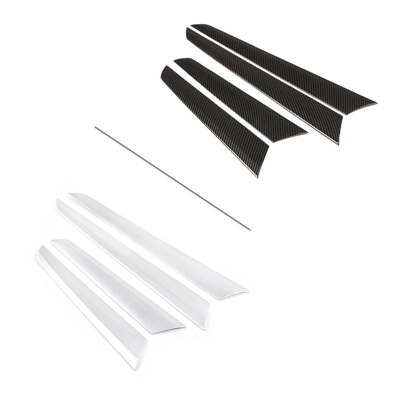 Для Mercedes Benz C class W204 2008 2009 2010 2011 2012 2013 ABS углеродная текстура внутренняя дверь, оконная панель, защитный чехол